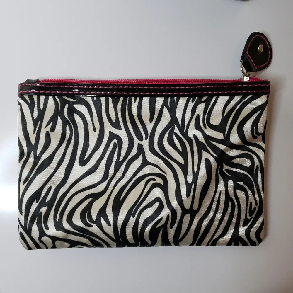 Small Zebra Cosmetic Bag